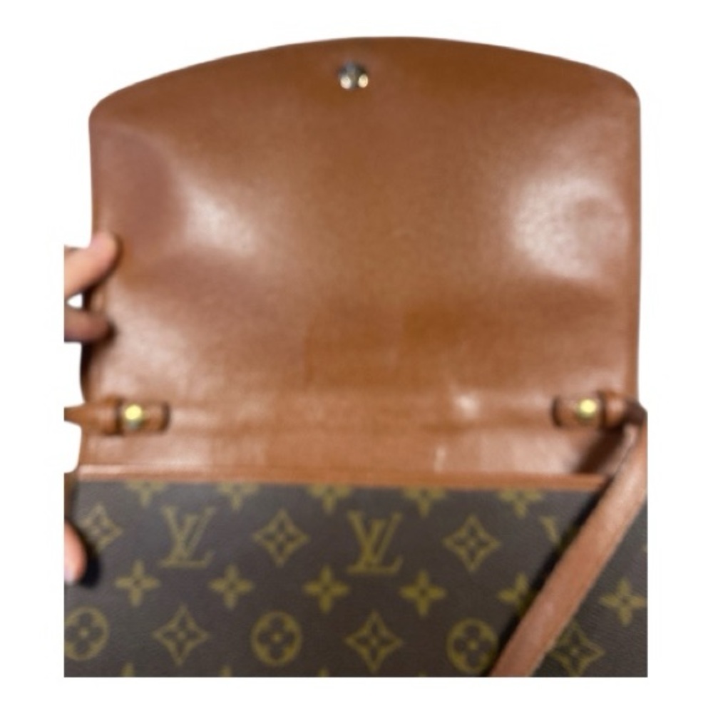 Louis Vuitton Monogram Bordeaux Brown Crossbody snap flap bag, vintage - Picture 3 of 16